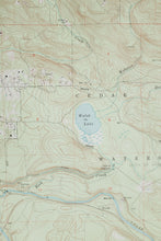 Vintage USGS Forestry Map - 1990, Hobart, WA - vintage home decor camping map chart Washington