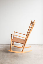 Danish Modern Rocking Chair by Hans Wegner, Model J16 / MCM Vintage Made in Denmark
