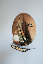 Metal Wall Art Sailboat signed Stewart Hurd 1985