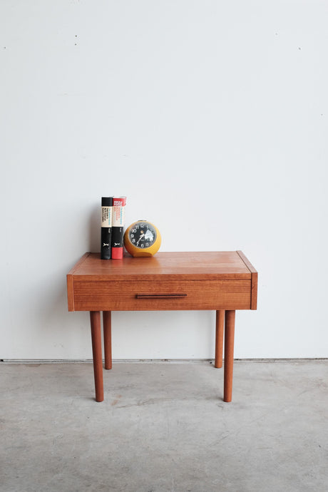Teak nightstand / side table by Spottrup PBJ Mobler from the 1960's. Made in Denmark.