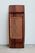 Vintage Danish Modern Coffee Table for Moreddi with Cane Shelf by Kristiansen Thomassen
