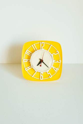 MCM Wall Clock by General Electric / Yellow wall clock /