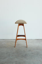 Pair Erik Buch Stool / Teak and Rosewood / OD Mobler Made in Denmark / MCM