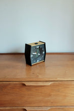 Mid Century Desk Clock by Stancraft - Projector clock, Geometric design, Elegant white painted Dials, MCM design, Metal Frame