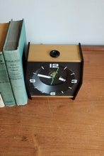 Mid Century Desk Clock by Stancraft - Projector clock, Geometric design, Elegant white painted Dials, MCM design, Metal Frame