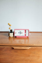Craig Alarm Clock - Model 1602 made by Sankyo / Bubblegum Pink White Face & Dial