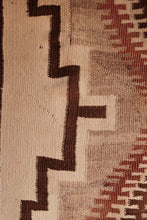 Navajo Rug/ Wall Hanging Storm Pattern with Railroad motif
