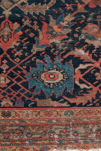 Antique Persian Malayer Rug with Geometric and Herati Floral Motifs from the Late 19th - Early 20th Century