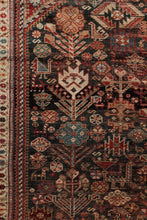 Antique Qashqai Rug from Late 19th Century with Tribal Allover Motif - 4' x 6'