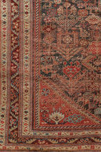 Antique Qashqai Rug from Late 19th Century with Tribal Allover Motif - 4' x 6'