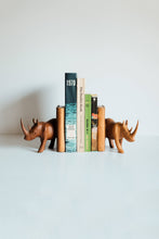 Mid Century Rhino Bookends