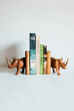 Mid Century Rhino Bookends