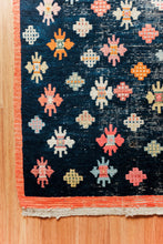 Antique Moroccan Tribal Azilal Rug - 3x5ft Colorful geometric tribal design, c. 1940's