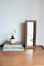 Vintage Rectangular Wood Mirror Modern