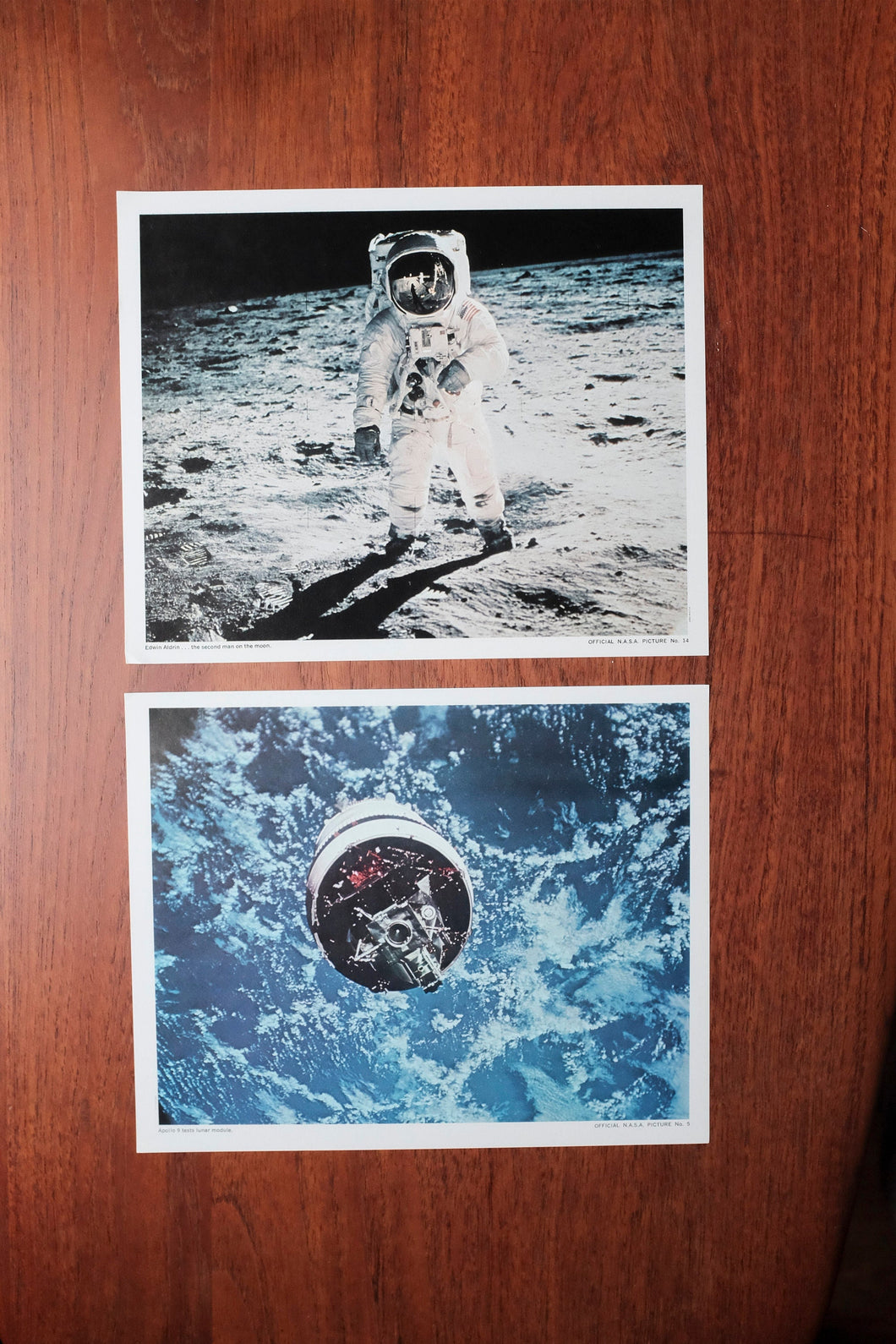 Vintage official Nasa pictures -set of 2
