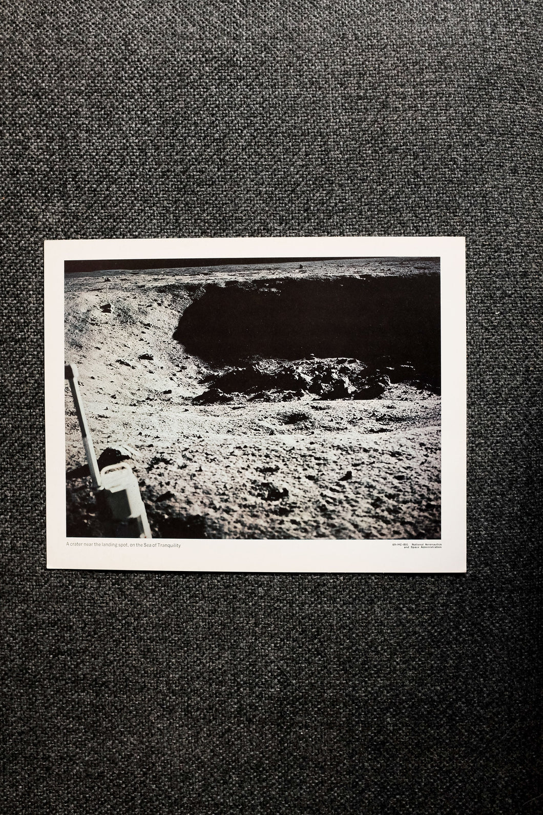 Large Nasa Print Crater Near Sea of Tranquility Photo