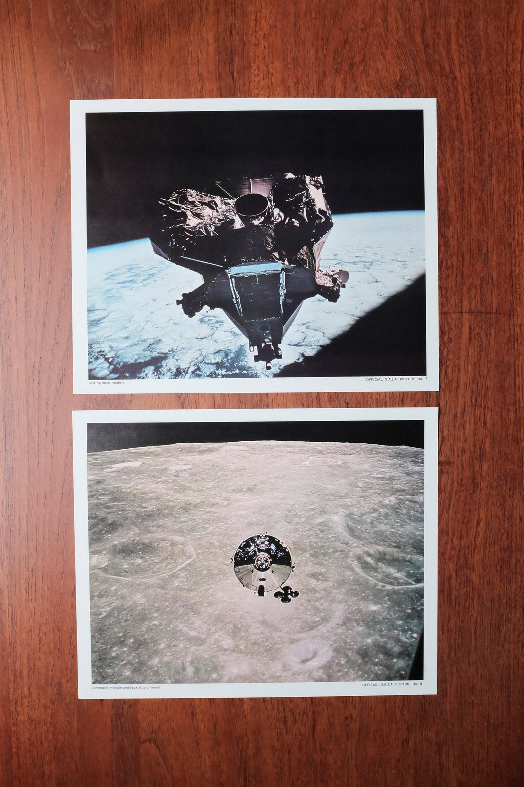 Vintage official Nasa pictures - set of 2