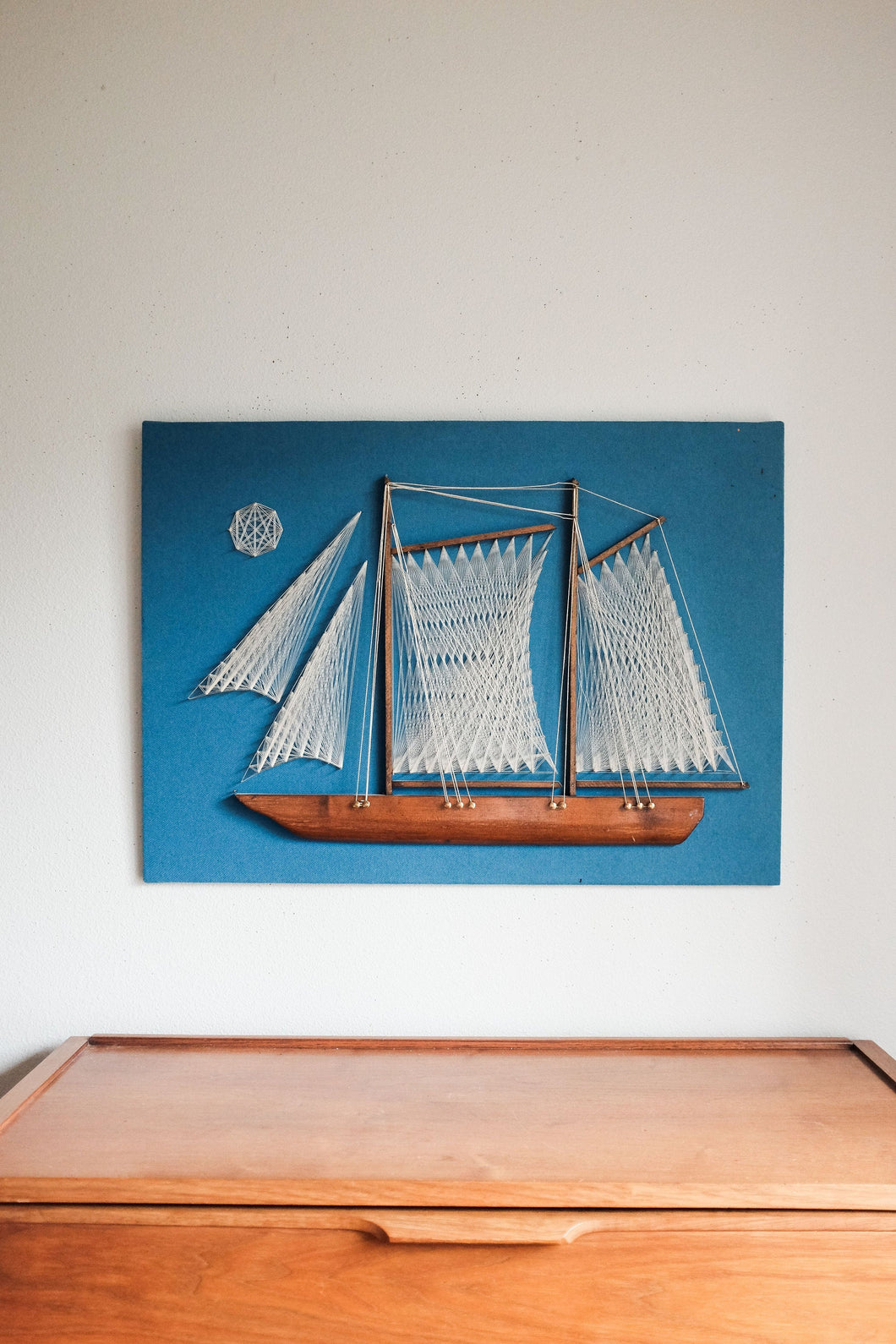 Vintage Ship String Art 