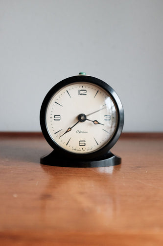 Vintage Soviet Cebaru CCCP Alarm Clock / USSR Industrial / Mechanical Wind Up Clock / Mantel / 1950's Office Retro Decor