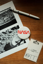 Vintage NASA Button Worm Design