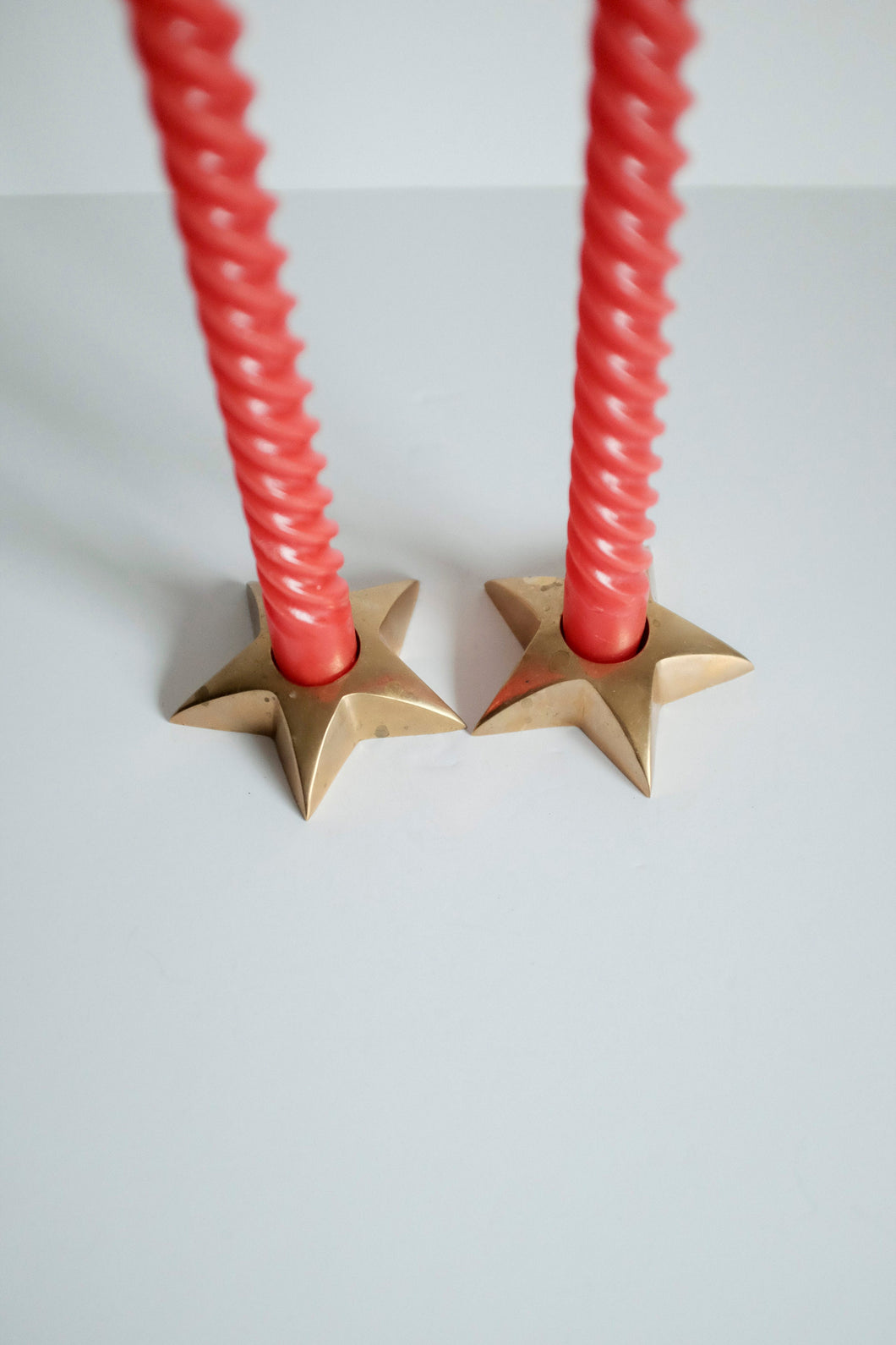 Brass Star Candle Holders