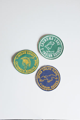 Vintage Y-Indian Guide Patches - Set of 3
