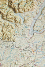 Topgraphic Raised Relief Map SEATTLE- 1961 US Army Corps. of Engineers 3D map