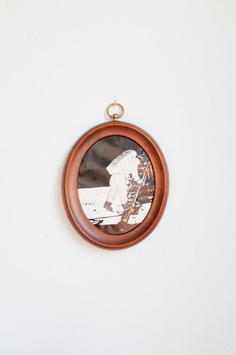 Oval Wood Frame with Brass ring