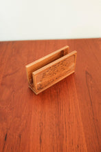 Wood Etched Tree Desk organizers - Set of 2