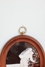 Oval Wood Frame with Brass ring