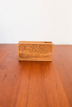 Wood Etched Tree Desk organizers - Set of 2