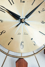 Seth Thomas Starburst Clock Tested + Working / Vintage Mid Century