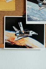 Nasa Prints Set of 2 / Space shuttle deploying telescope and space tug