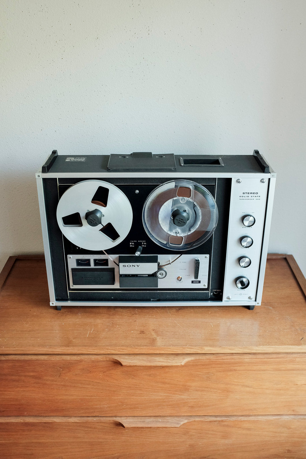 Vintage Sony TC-260 Reel to Reel - Fully Serviced Working! 70's tape recorder, Mid Century, Industrial, Made in Japan