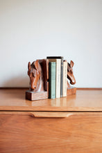 Wood Horse Bookends - Pair