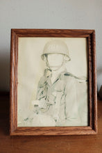 Framed Vietnam Soldier Photo