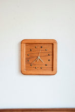 Wood and Brass Wall clock Battery operated