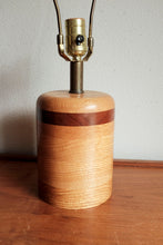 Two Toned Vintage Wood lamp