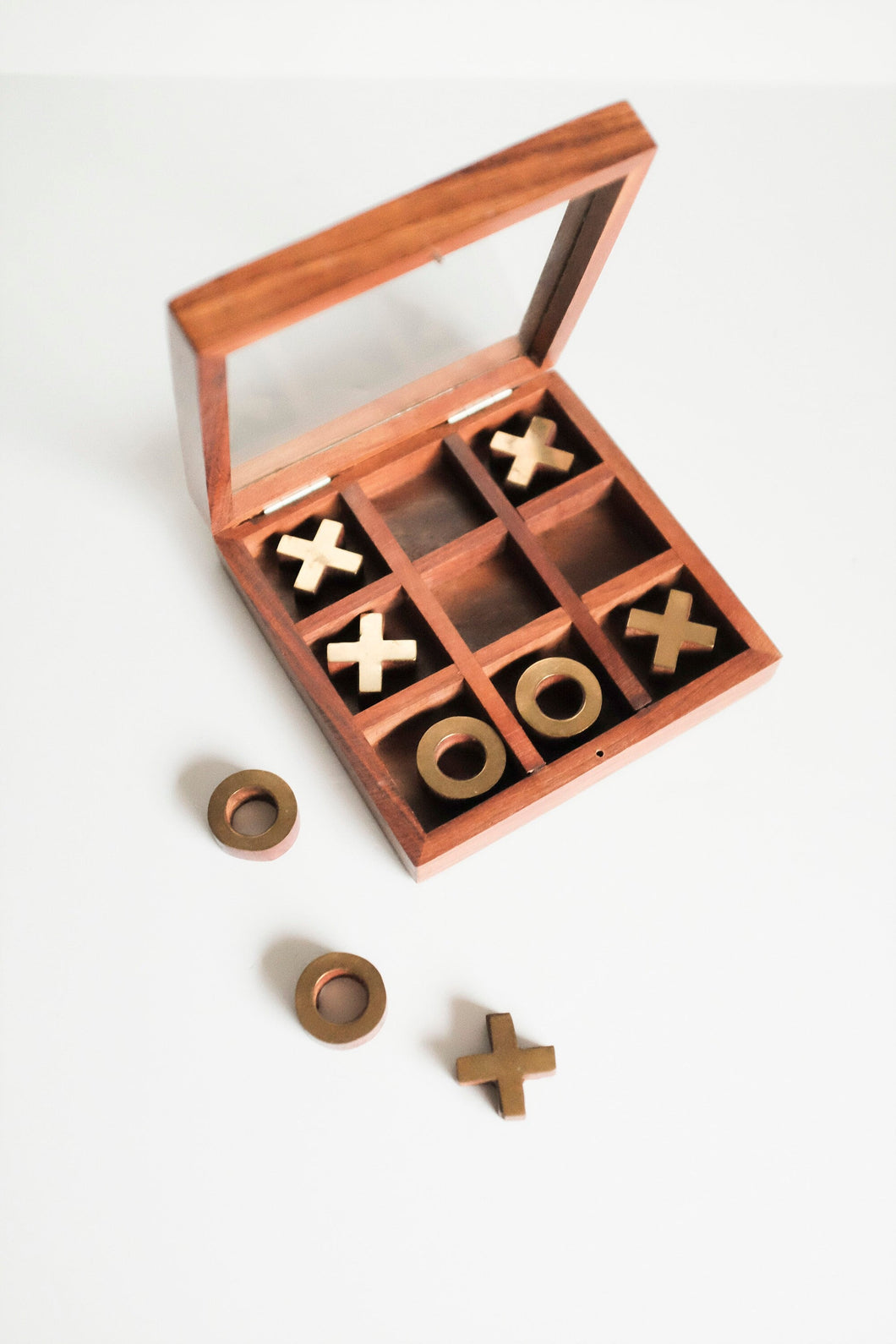 Wooden Tic-Tac-Toe Game