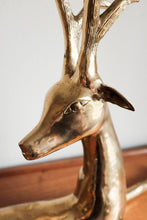Large Brass Sitting Deer