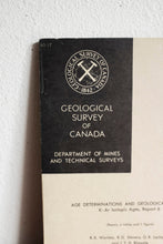 1966 Geological Survey of Canada research booklet with fold out map
