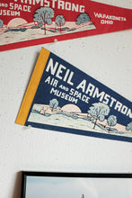 Vintage Neil Armstrong Pennant air and space museum - BLUE