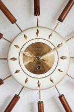 Rare Welby Starburst Clock - Vintage Mid century Wind-up