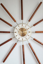Rare Welby Starburst Clock - Vintage Mid century Wind-up