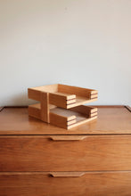 Wood Office / Desk organizer - Two Toned