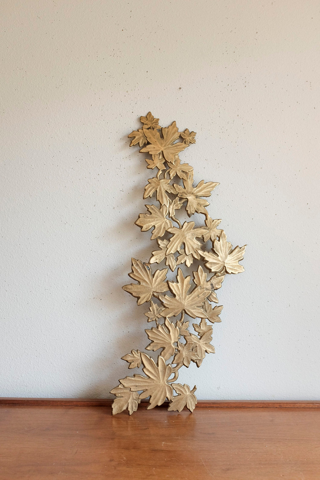 Brass Leaves Mid Century Wall hanging