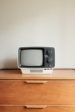 Vintage RCA TV - Mid Century Mod Retro White B&W TV