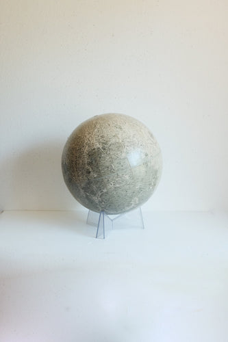Vintage Rand Mcnally Moon Globe with Clear base