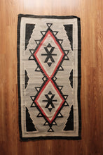 Antique Navajo Rug - Rare c. 1910 geometric motif, southwest bohemian chic, boho chic, mid century