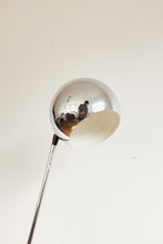Robert Sonneman Adjustable Floor Lamp in Chrome and Steel with Globe Head